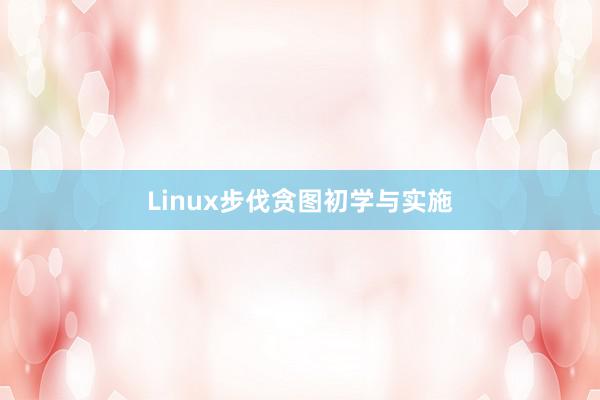 Linux步伐贪图初学与实施